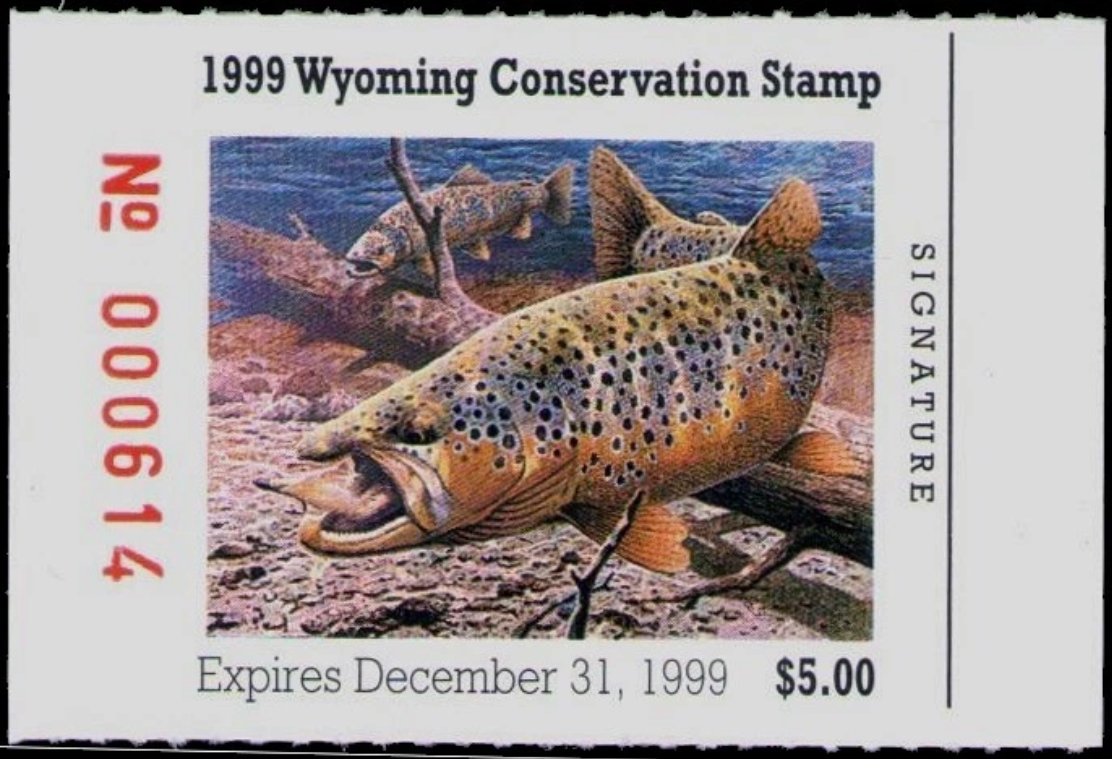 Wyoming conservation stamp 1999