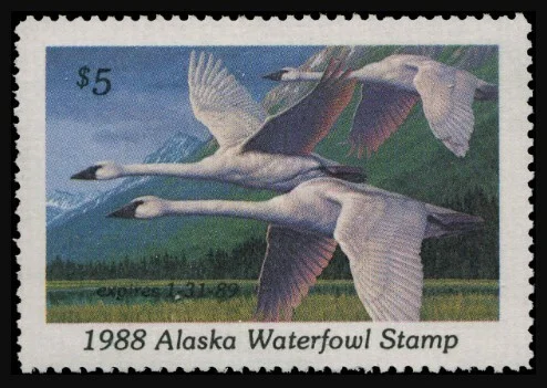 Alaska Waterfowl Stamp 1988