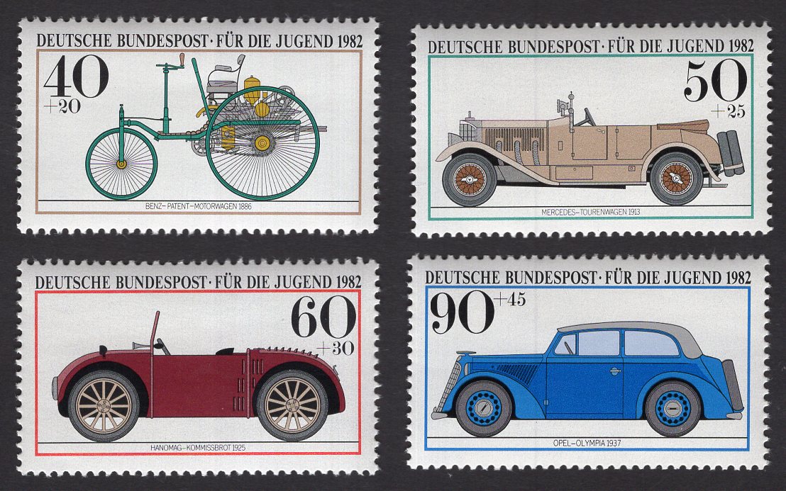 Germany (West), 1982, Michel 1122-1125
